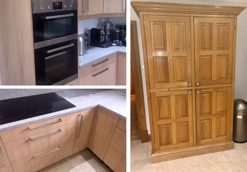 Kitchen makeovers by The Kitchen Doctor call 01689 850000